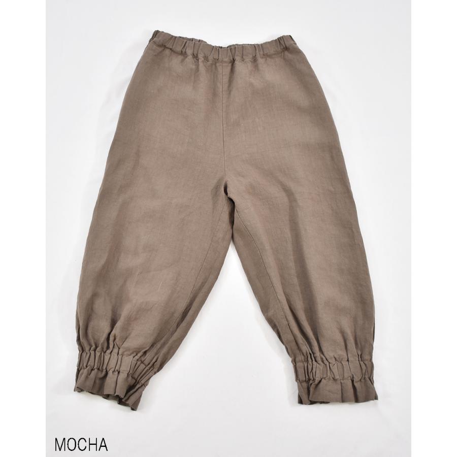 motomi.m 40リネンフラップパンツ | FRENCH Bleu .rooms motomi.m 40