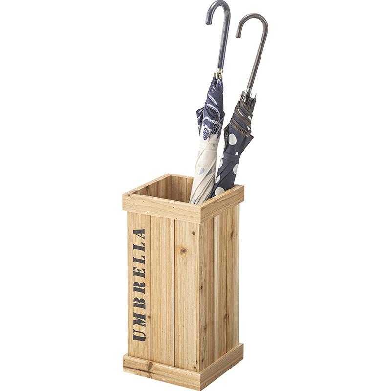 木製 傘立て アンティーク調 アンブレラ LFS-474 ブラウン ナチュラル