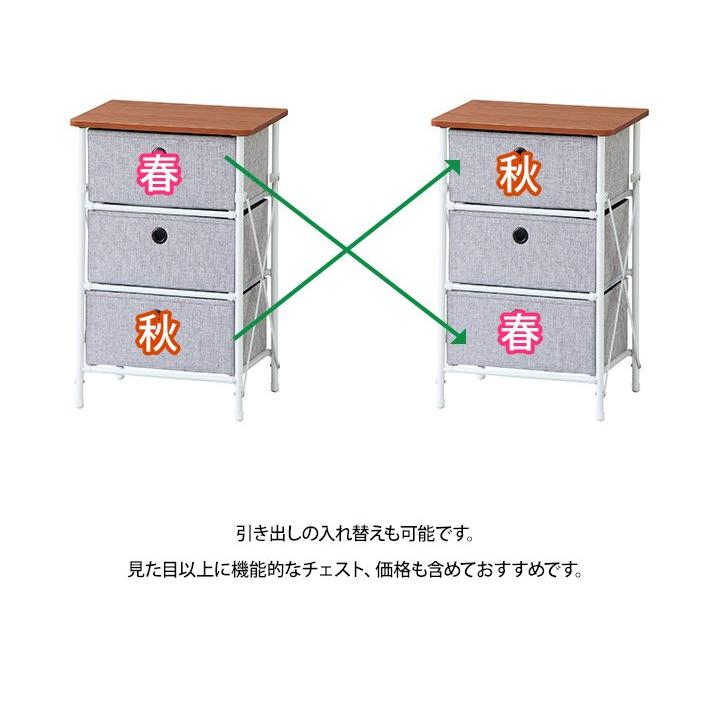 折りたたみ ５段 収納チェスト ボタニカル柄 LFS-655 |  | 03