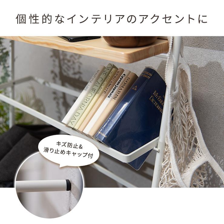 アイアンシューズラック 省スペース スリム 薄型 おしゃれ 幅60cm スチール 木製 小物置き 玄関収納 下駄箱 靴箱 インテリア 15-NITの画像