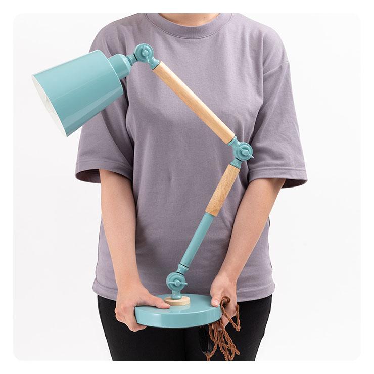 デスクライト】 ライト 卓上 寝室 スチール 天然木 北欧 ナチュラル