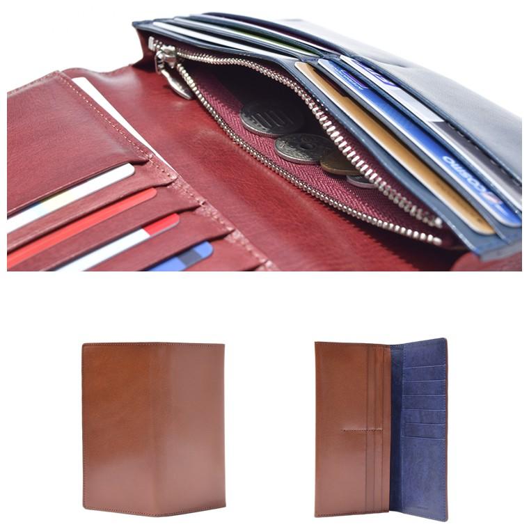 栃木レザー／バイカラーロングウォレット／財布／長財布 |  | 05