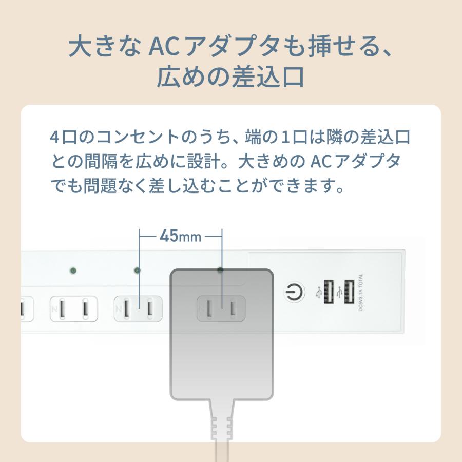 EXP GDC 、電源、グラボ、USB Wi-Fiアダプターセット Wi-Fi スマート電源タップ AC 4口 USB 2ポート 合計3.1A 1400W Amazon