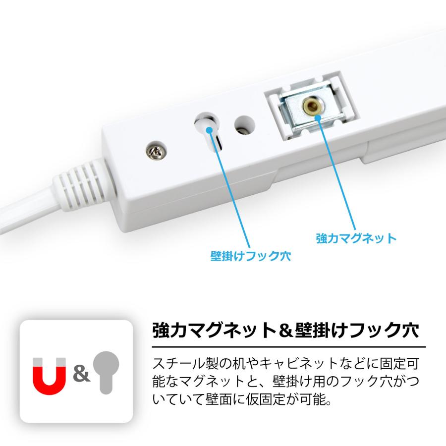 メール便送料無料 STYLED 回転式 マグネット付き 電源タップ AC