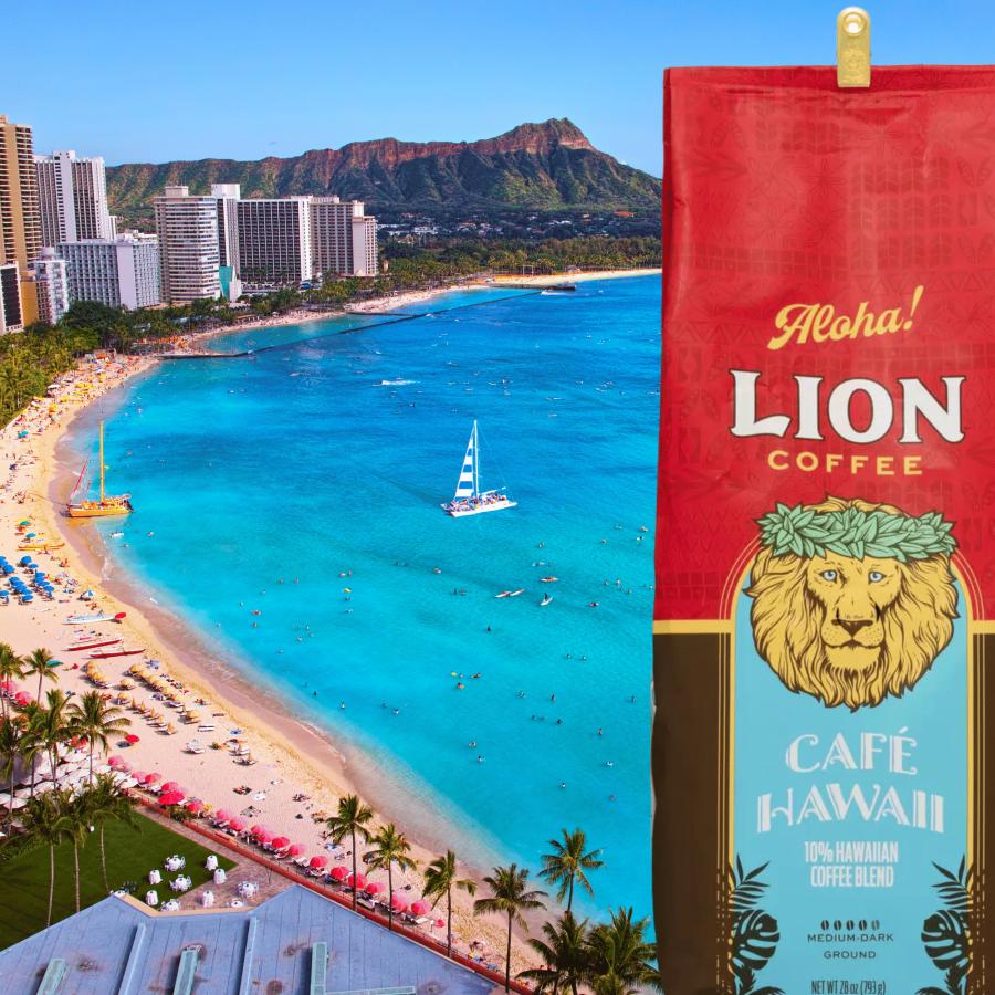 LION COFFEE（ライオンコーヒー） 793g カフェハワイ ミディアムダーク