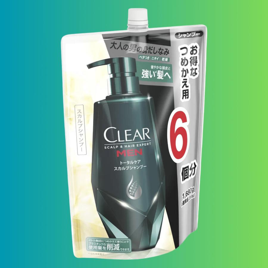 CLEAR(ユニリーバ) クリア フォーメン シャンプー 詰替え 1680g 男性用