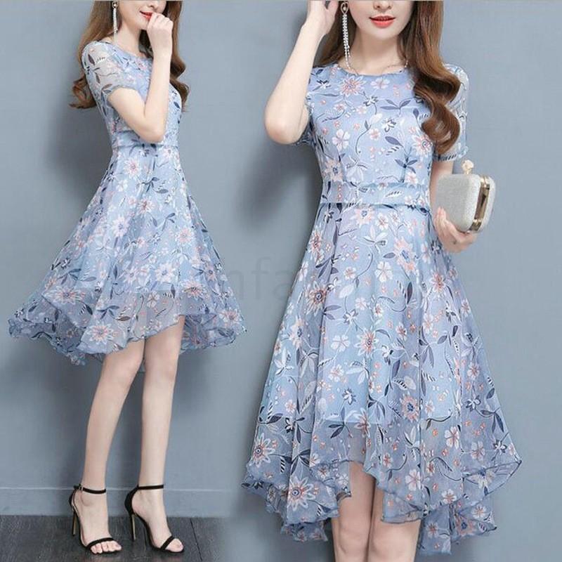 新作 ワンピース 夏 レディース シフォンワンピース 花柄 フレアワンピース 夏ワンピース 30代 40代 大きいサイズ 大人 可愛い 花柄ワンピース 着痩せ 通勤 Dths79y5hh Godawaripowerispat Com