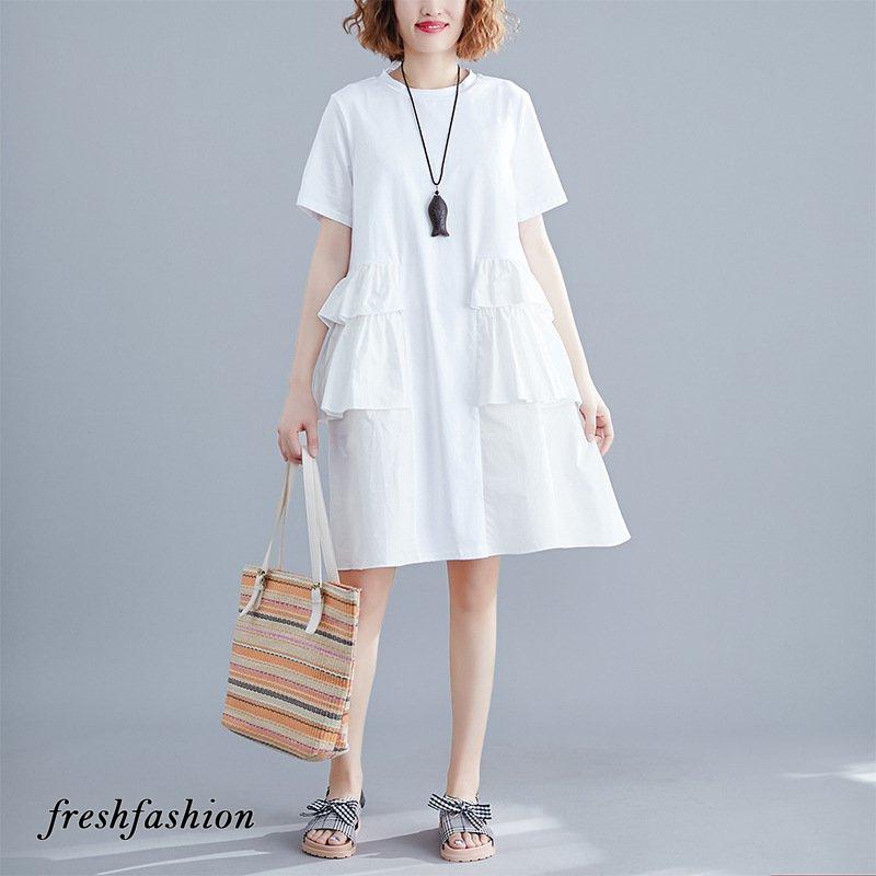 ワンピース レディース 40代ワンピース 夏ワンピース きれいめ 白ワンピース フレアスカート オシャレ 結婚式ドレス お出かけ 上品 おしゃれ Ff Fresh Fashion 通販 Yahoo ショッピング