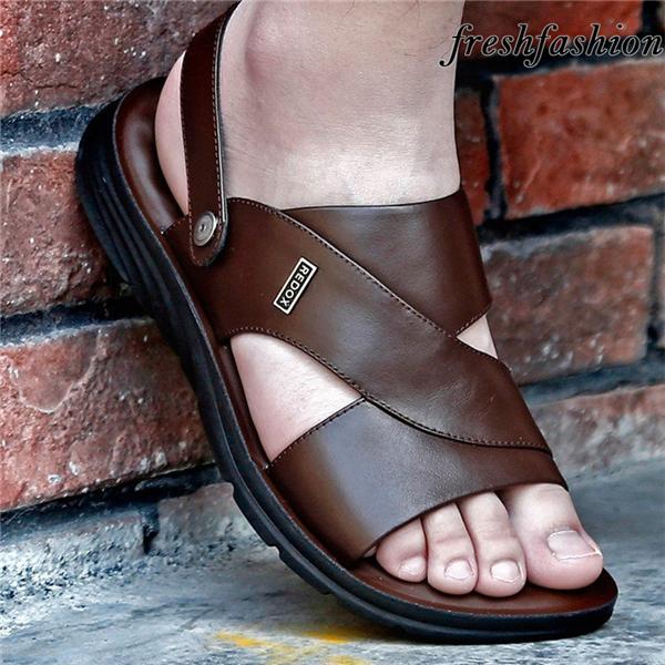 オフィスサンダル メンズ レザーサンダル スリッポンサンダル ベルトサンダルコンフォート ビーチシューズ バックバンド 紳士靴 スポーツ ビーサン通気性 Ff Mlx Fresh Fashion 通販 Yahoo ショッピング