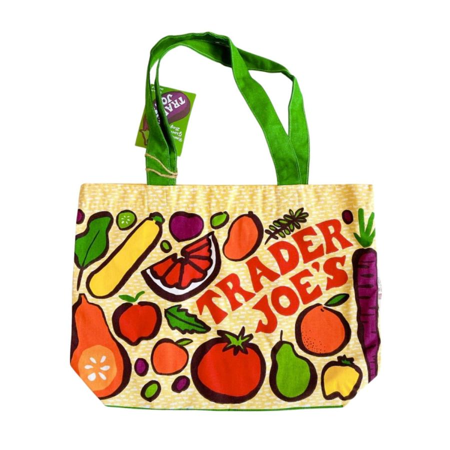 TRADER JOE'S トレーダージョーズ エコバッグ トートバッグ フルーツ ベジタブル 買い物袋 レジ袋 ショッピングバッグ | TRADER JOE'S | 01