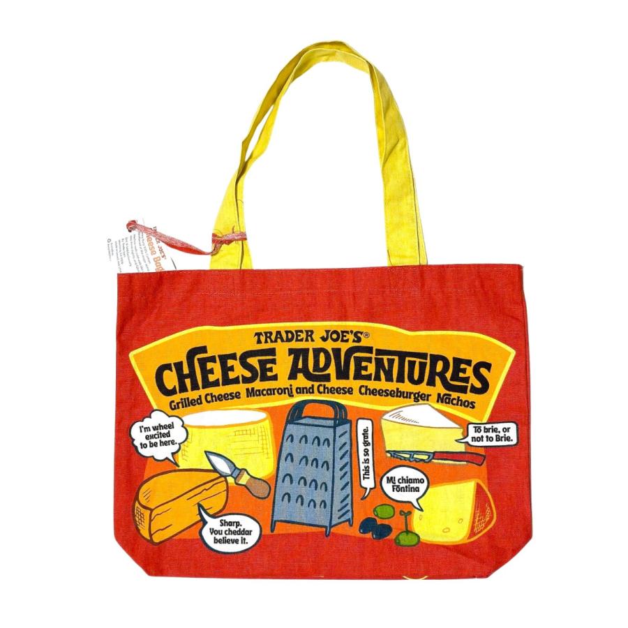 TRADER JOE'S トレーダージョーズ エコバッグ チーズアドベンチャー Cheese Adventure 買い物袋 レジ袋 ショッピングバッグ | TRADER JOE'S