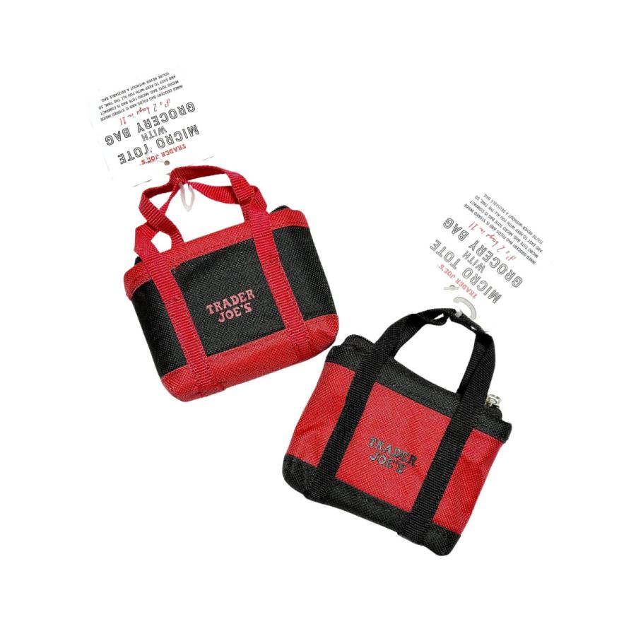 TRADER JOE'S トレーダージョーズ ミニエコバッグ micro tote with grocery bag ミニトート 折りたたみ コンパクト レジ袋 買い物袋 買い物バッグ トレジョ | TRADER JOE'S | 06