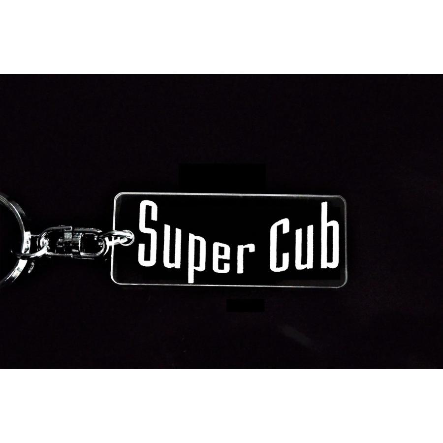 A-323 Super Cub アクリル製 クリア 2重リング キーホルダー スーパー