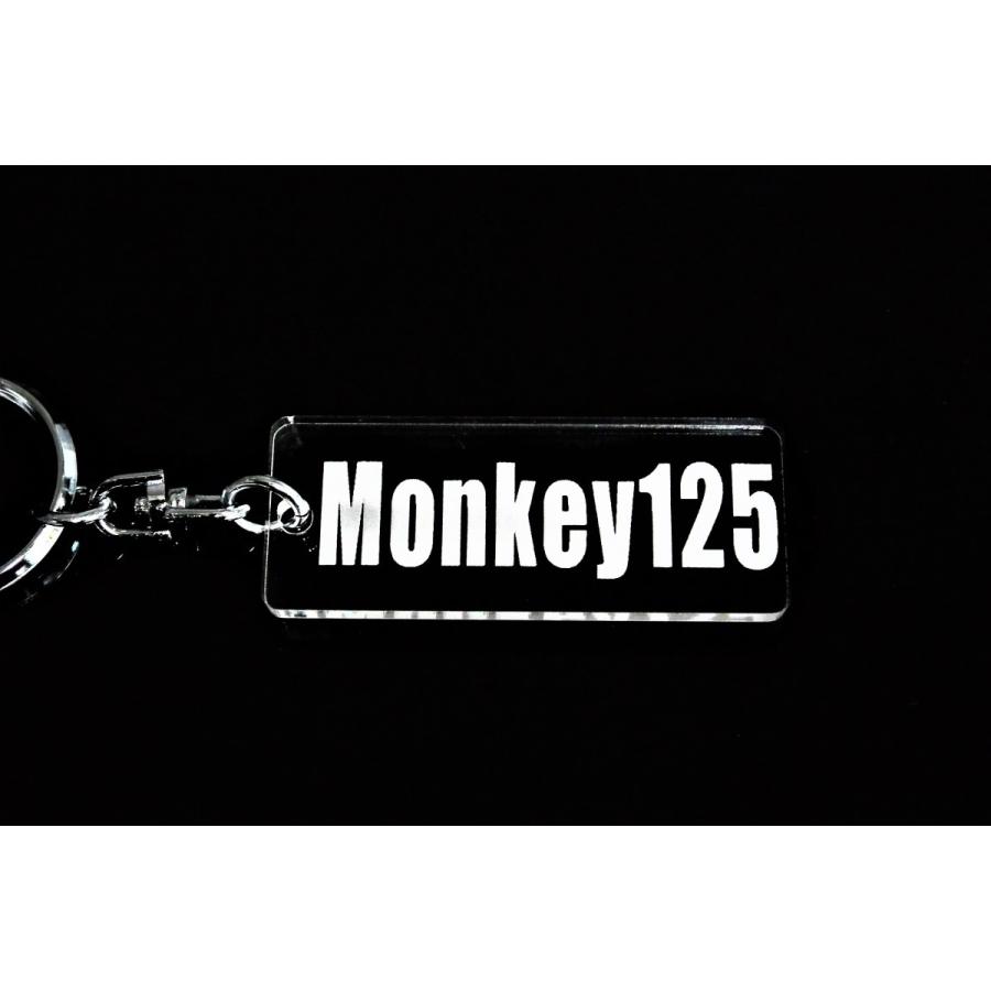 A-646 Monkey125 アクリル製 クリア 2重リング キーホルダー モンキー125 パーツ 外装 シート ミラー ハンドル 等のアクセサリーに |  | 02