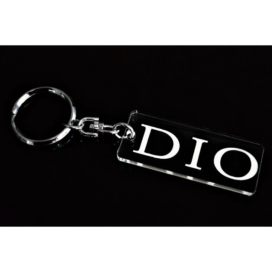 A-648 DIO アクリル製 クリア 2重リング キーホルダー ディオ AF27