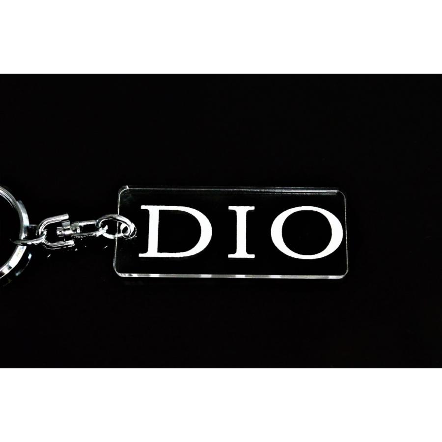 A-648 DIO アクリル製 クリア 2重リング キーホルダー ディオ AF27