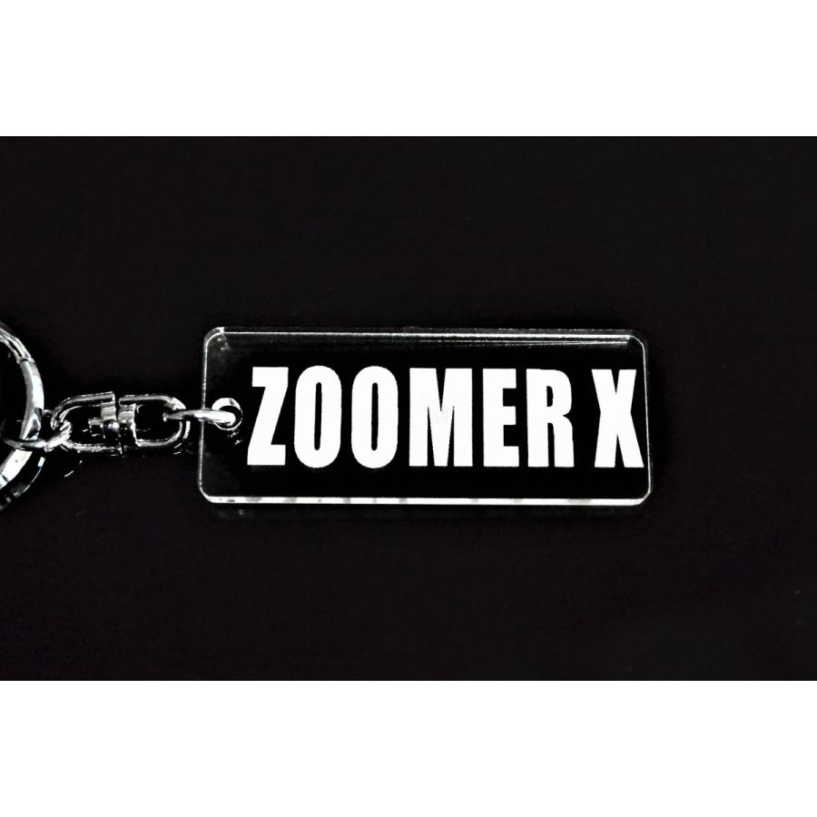 A-660 ZOOMERX アクリル製 クリア 2重リング キーホルダー ズーマーX 