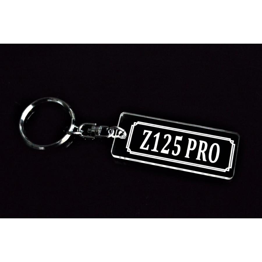 A-762 Z125PRO アクリル製 クリア 2重リング キーホルダー Z125プロ
