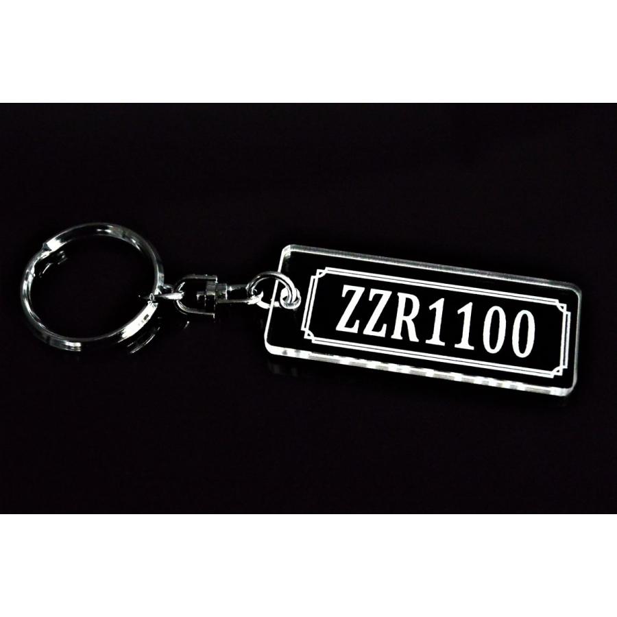 A-797 ZZR1100 ZZ-R1100 C D アクリル製 クリア 2重リング