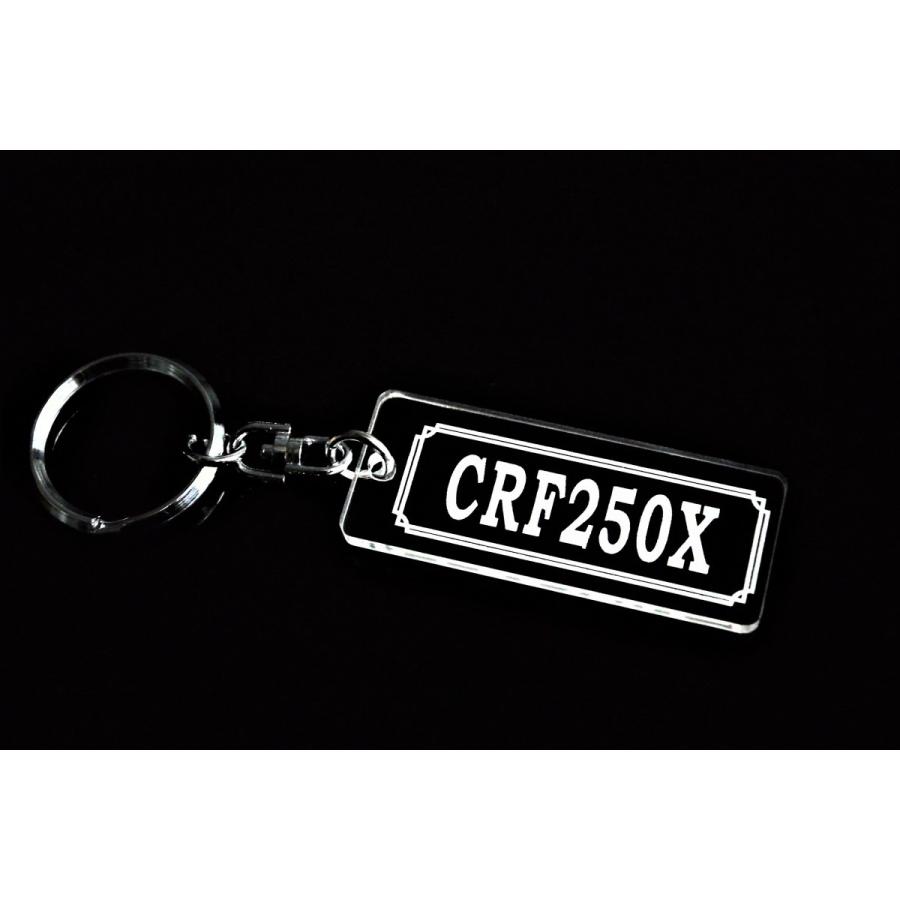 A-858 CRF250X アクリル製 クリア 2重リング キーホルダー