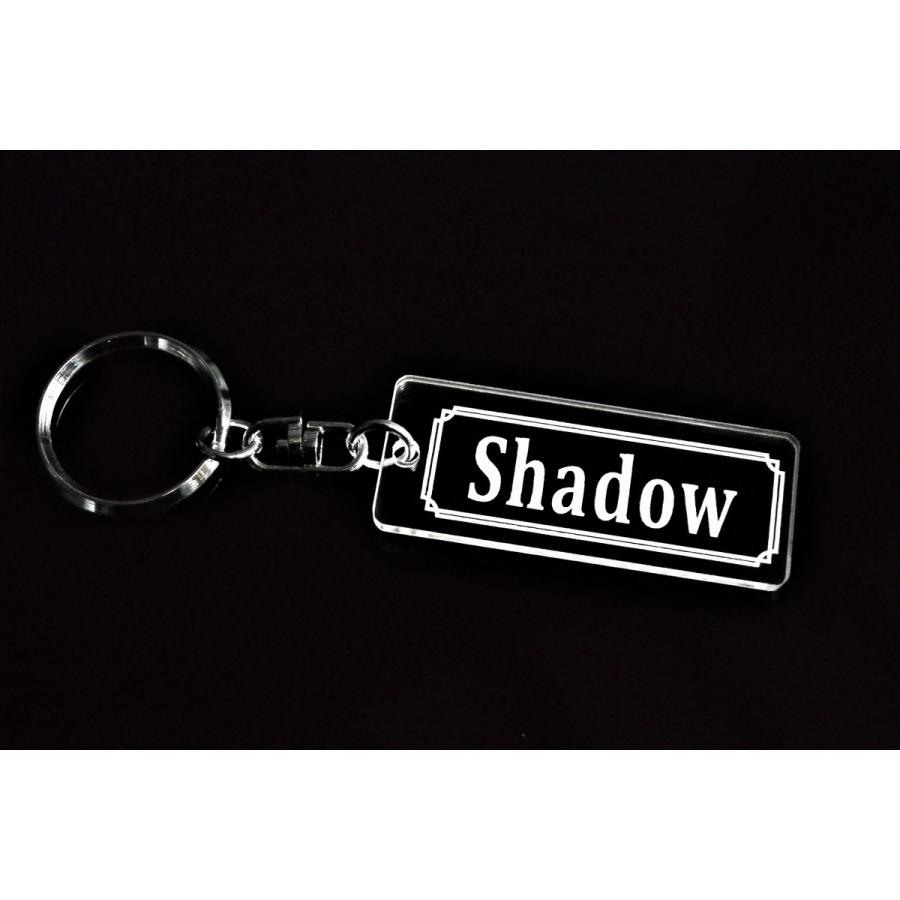 A-885 Shadow アクリル製 クリア 2重リング キーホルダー A-885 Shadow アクリル製 クリア 2重リング キーホルダー