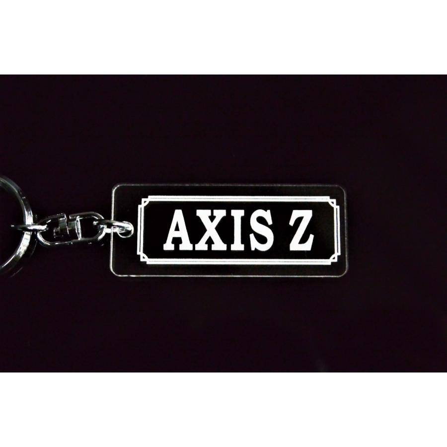 A-913 AXISZ アクリル製 クリア 2重リング キーホルダー アクシスZ