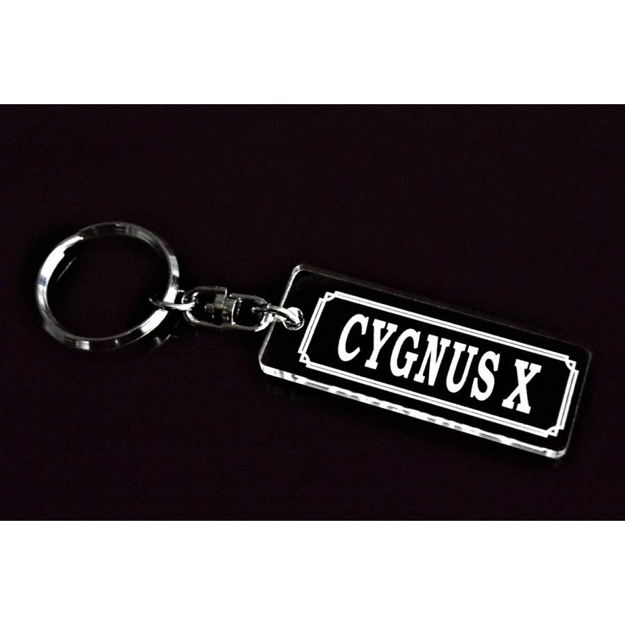 A-916 CYGNUSX アクリル製 クリア 2重リング キーホルダー シグナスX