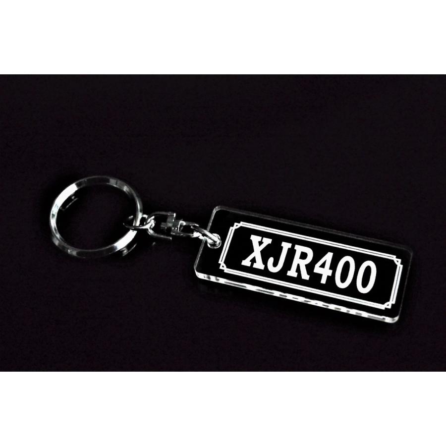 A-966 XJR400 アクリル製 クリア 2重リング キーホルダー 4HM