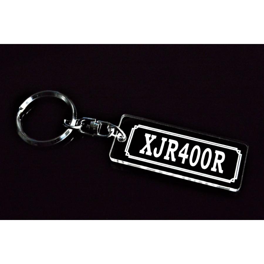 A-967 XJR400R アクリル製 クリア 2重リング キーホルダー 4HM RH02J カスタム パーツ 外装 シート ミラー 等のアクセサリーに | 