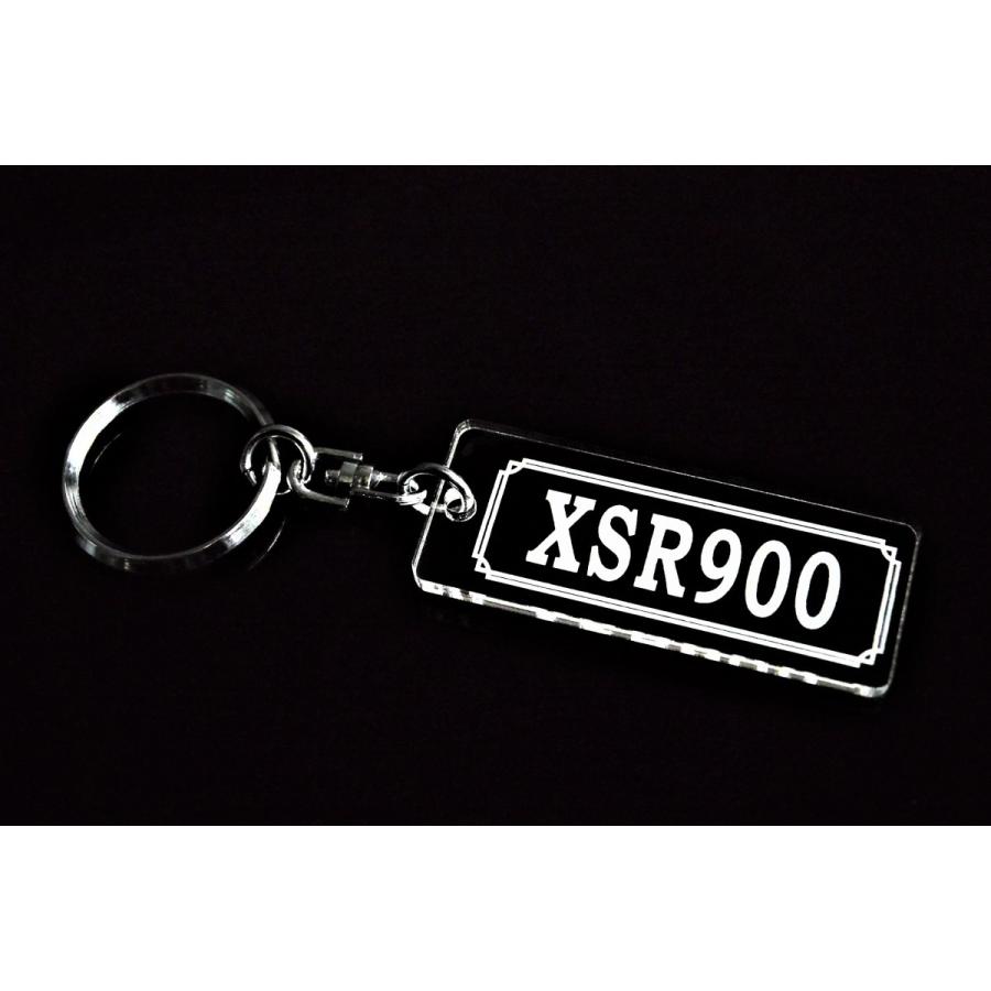 A-972 XSR900 アクリル製 クリア 2重リング キーホルダー カスタム パーツ 外装 シート ミラー 等のアクセサリーに |  | 01