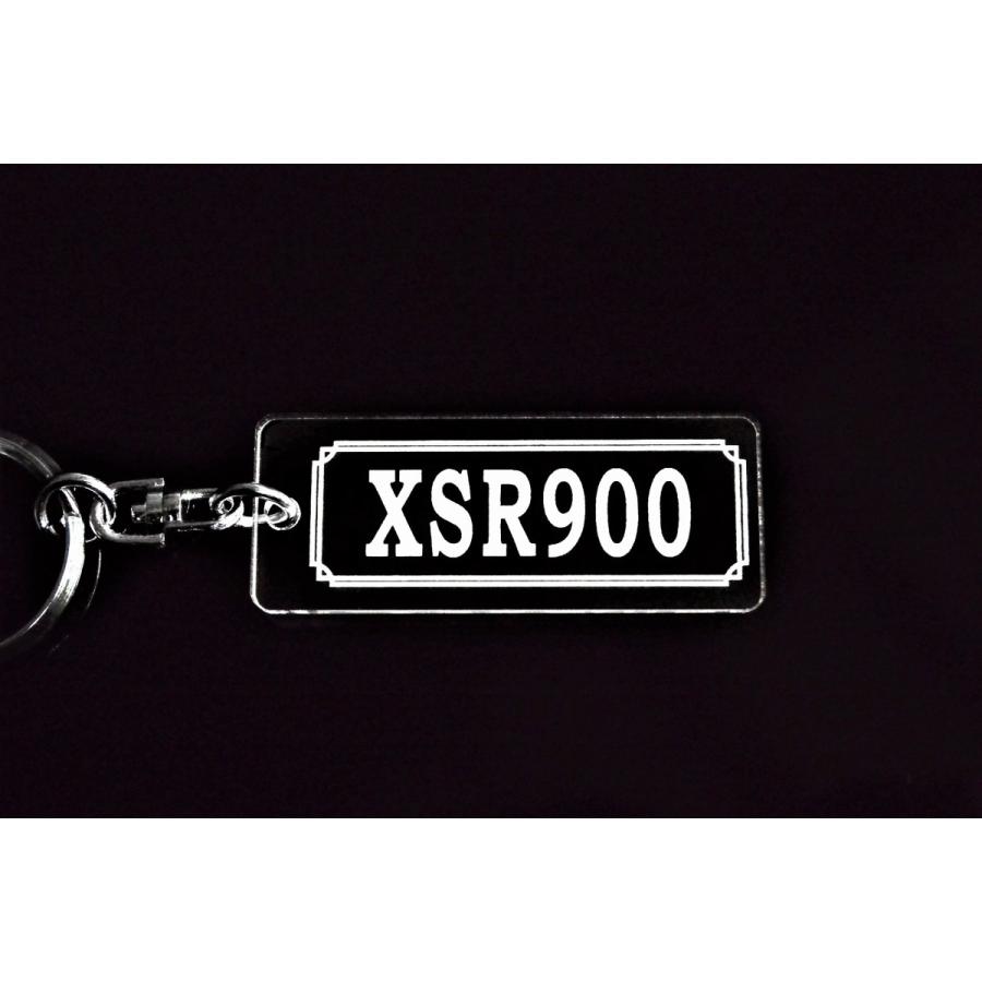 A-972 XSR900 アクリル製 クリア 2重リング キーホルダー カスタム パーツ 外装 シート ミラー 等のアクセサリーに |  | 02