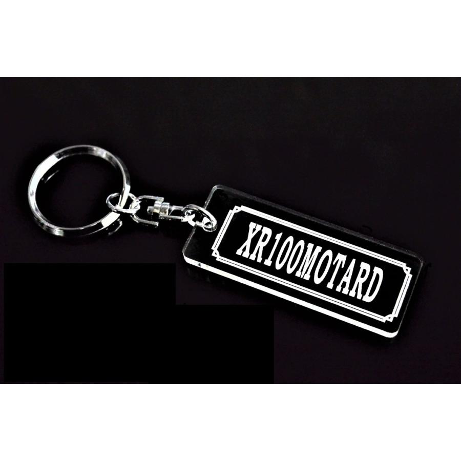 AA-21 XR100MOTARD アクリル製 クリア 2重リング キーホルダー XR100