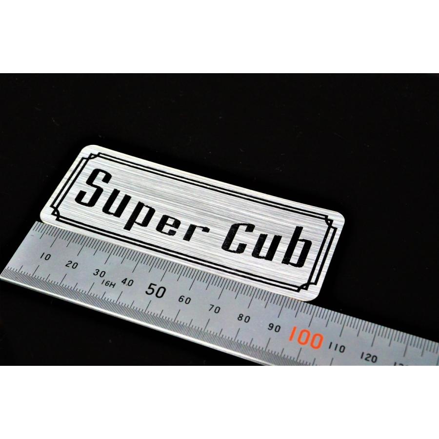 B-7-2 SuperCub 銀/黒 オリジナル ステッカー スーパーカブ 90 70 50