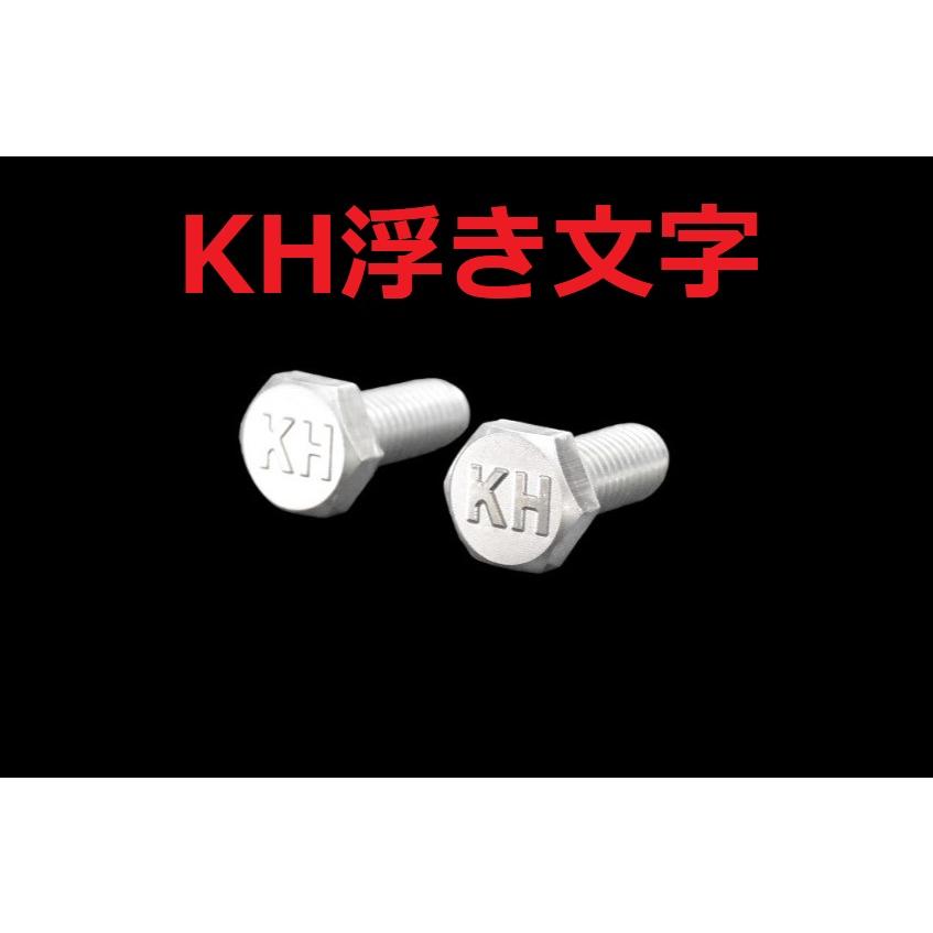 C-106 KH 浮き文字 アルミ製 M6×16 2本1セット ナンバーボルト KH500