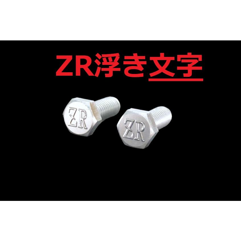 C-122 ZR 浮き文字 アルミ製 M6×16 2本1セット ナンバーボルト ゼファー1100 ゼファー750 RS カスタム 等に | 