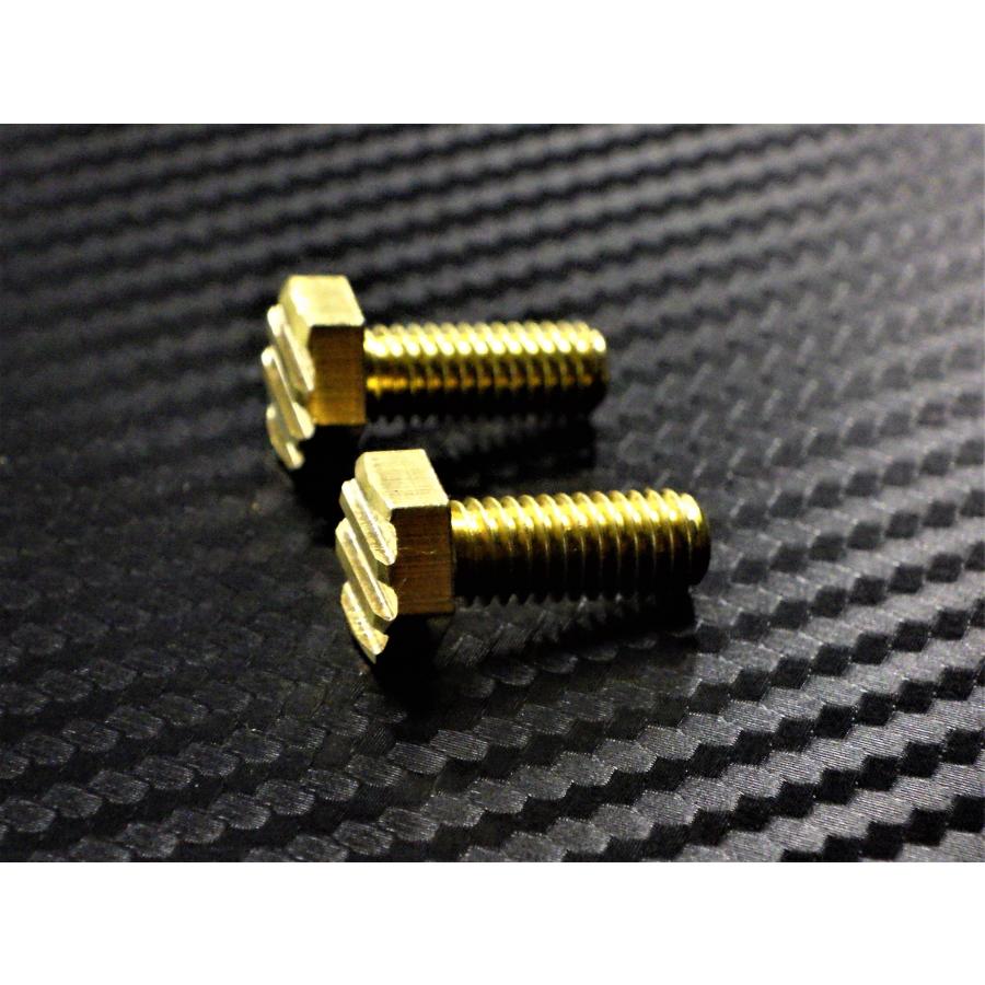 C-31 フィンボルト 真鍮製 M6×15 2本1セット ナンバーボルト Z550FX