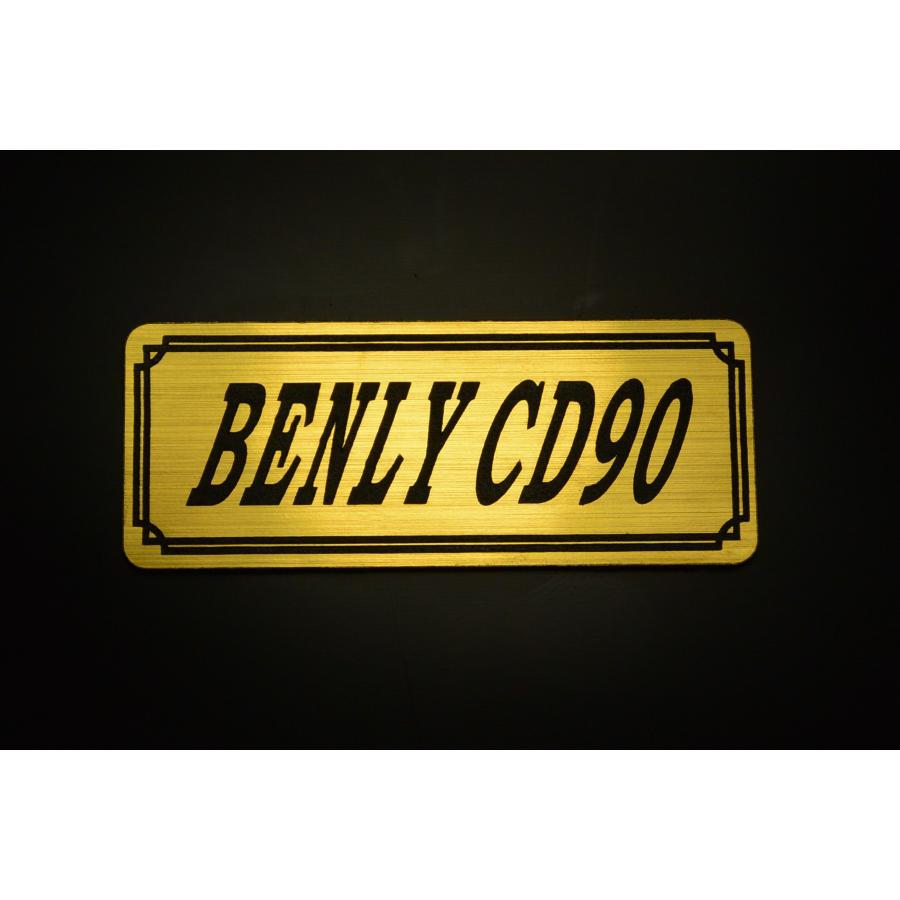 E-362-1 BENLY CD90 金/黒 オリジナル ステッカー ホンダ サイドカバー