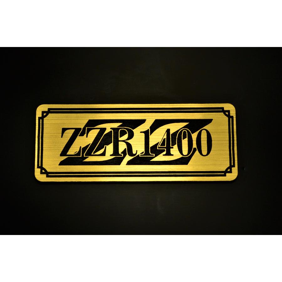 E-39-1 ZZR1400 金/黒 オリジナル ステッカー サイドカバー スクリーン