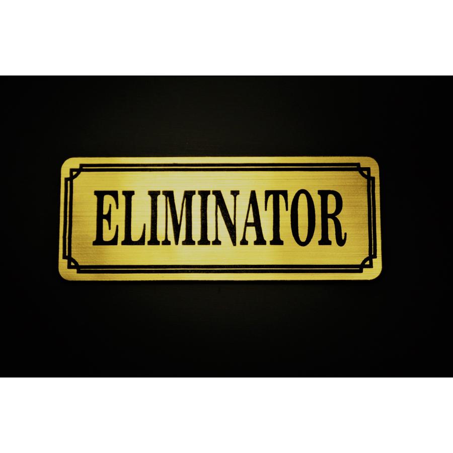 E-42-1 ELIMINATOR 金/黒 オリジナル ステッカー エリミネーター400