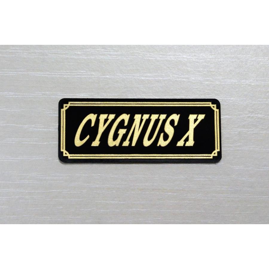 E-422-3 CYGNUS X 黒/金 オリジナルステッカー ヤマハ シグナスX 2型 3