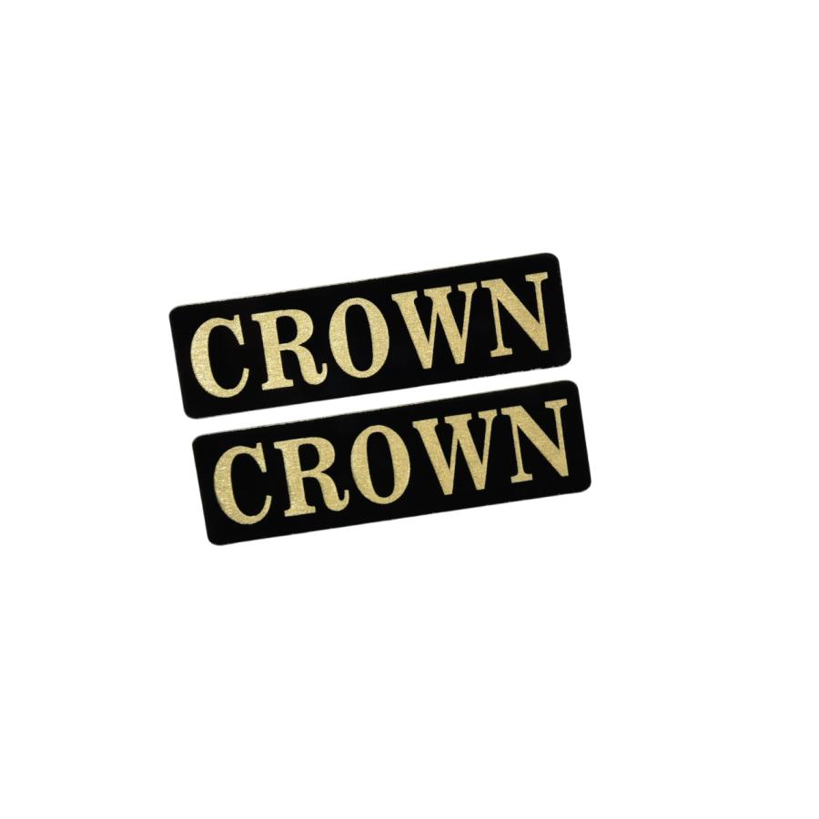 EE-508-3 CROWN 黒金 アクリル2層 ステッカー トヨタ クラウン 200 210