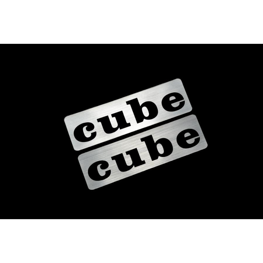 EE-705-2 cube 銀黒 アクリル2層 ステッカー 日産 キューブ Z11 Z12 US