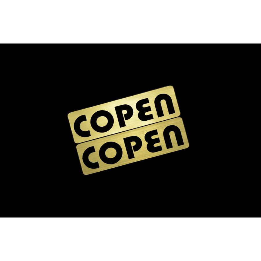 EEE-205-1 COPEN 金黒 アクリル2層 ステッカー ダイハツ コペン L880K