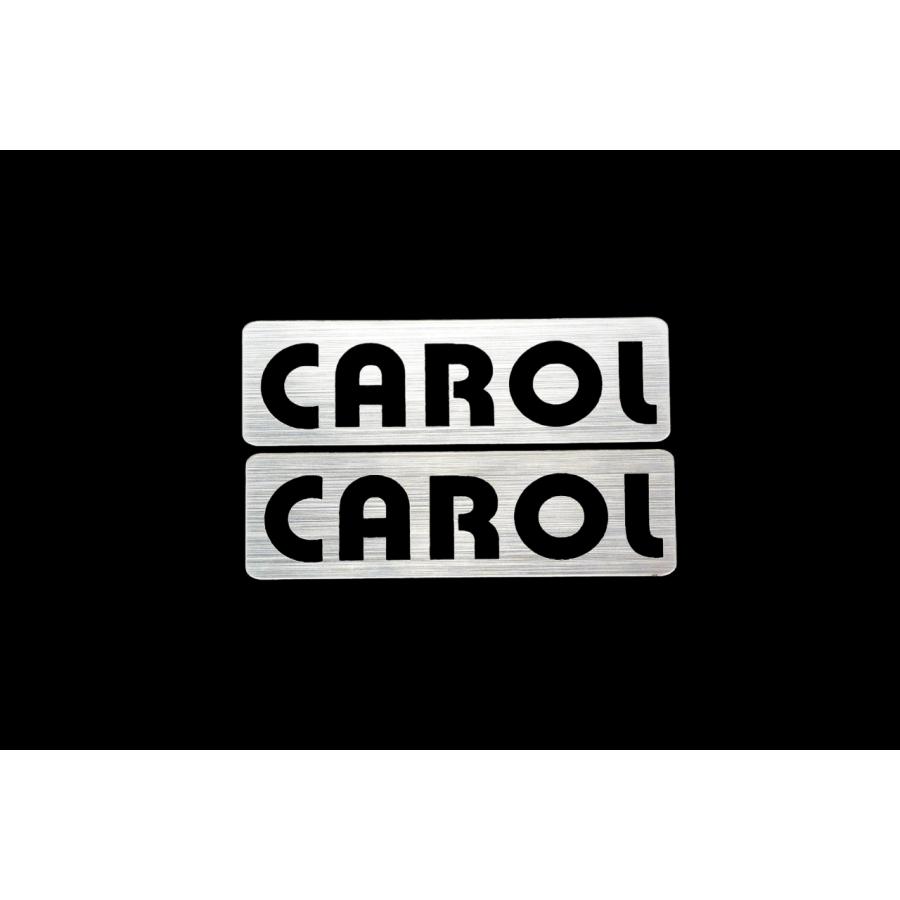 EEE-604-2 CAROL 銀黒 アクリル2層 ステッカー マツダ キャロル 360