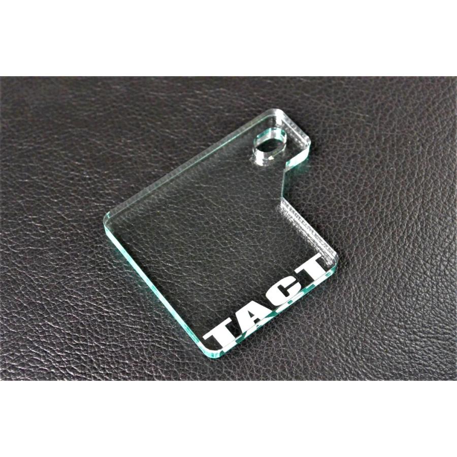 J-61-1 TACT ガラス調 自賠責ス テッカープレート 厚さ5mm タクト AF79