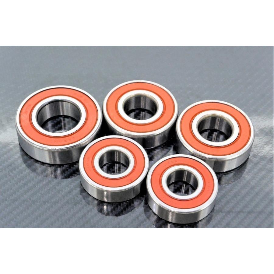 NTN 耐久性 LLU ヤマハ FZR250 (2KR/3HX1) 用 前後 ホイール リアスプロケット ベアリングセット 5個(1台分) |  | 01