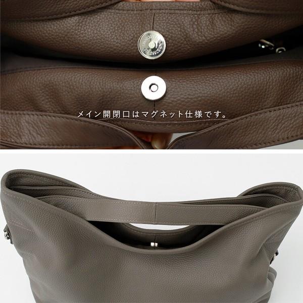 本革 レザー 2WAY くったり トートバッグ / ショルダーバッグ A4サイズ