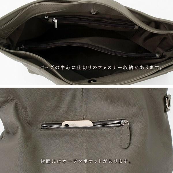 本革 レザー 2WAY くったり トートバッグ / ショルダーバッグ / A4サイズ |  | 06