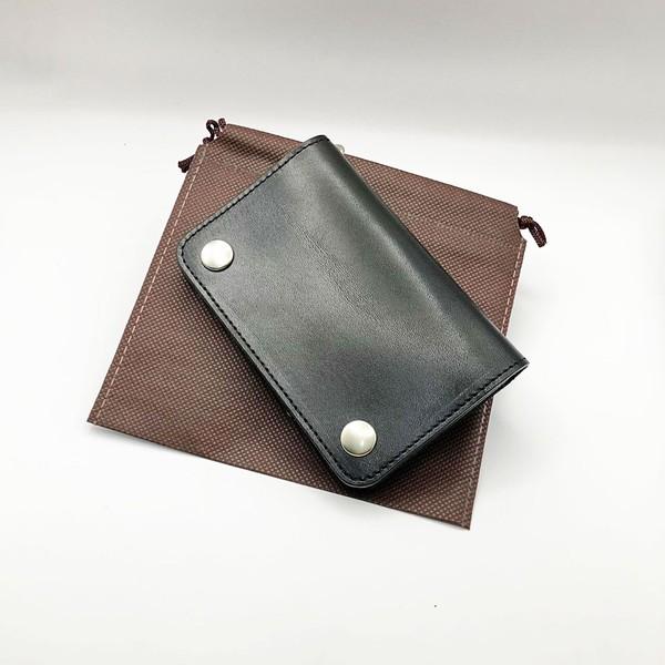 日本製 栃木レザー フルベジタブルタンニン トラッカー スナップ