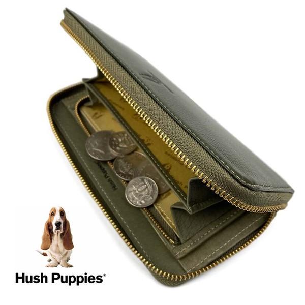 Hush Puppies (ハッシュパピー) 牛革 × ピッグレザー（豚革）ラウンドジップ 長財布｜fridgestore｜08